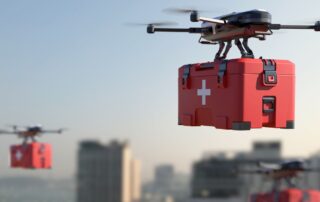 Droni per il trasporto di materiale biomedicale